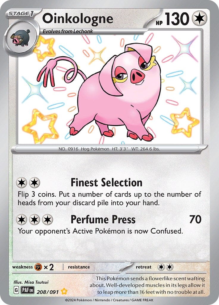 Oinkologne (208/091) [Scarlet & Violet: Paldean Fates] Pokemon Single Pokémon  | Multizone: Comics And Games