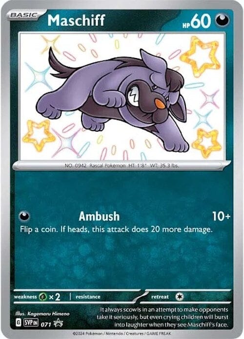Maschiff (SVP071) [Scarlet & Violet: Black Star Promos] Pokemon Single Pokémon  | Multizone: Comics And Games