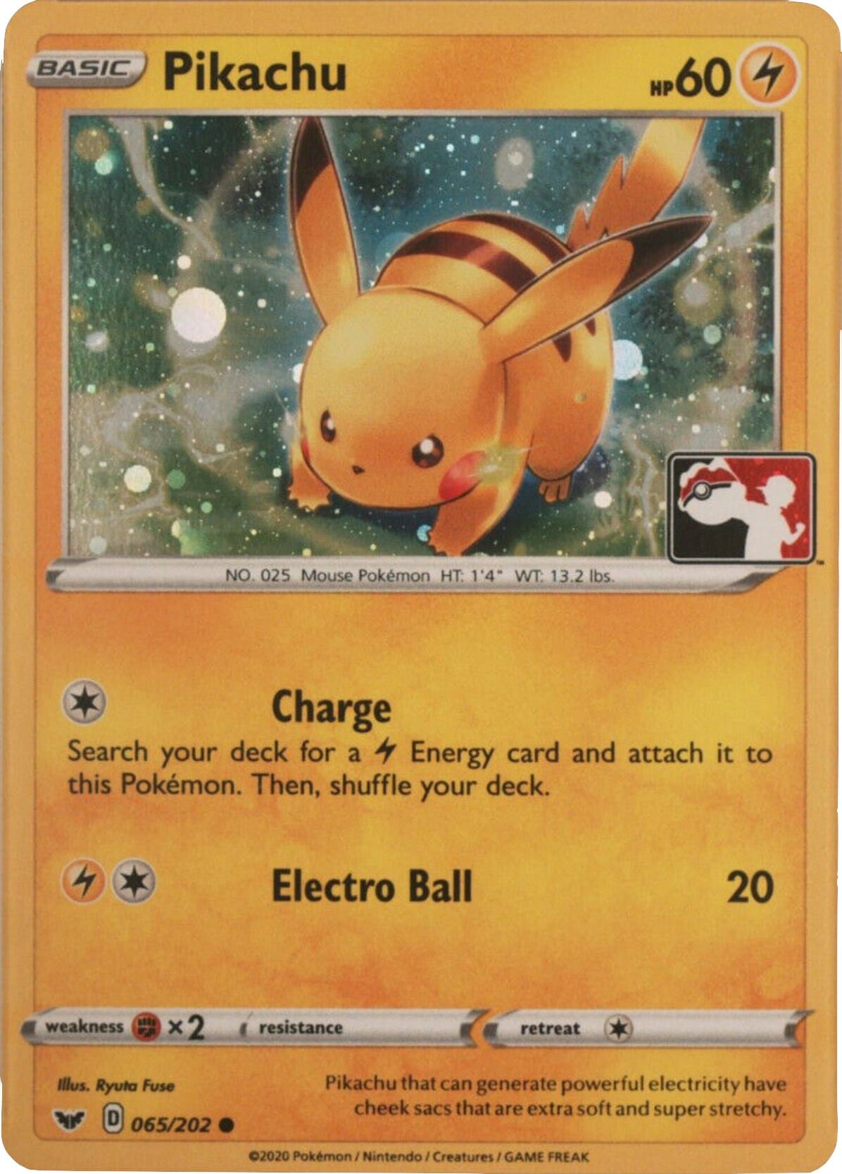 Pikachu (065/202) (Cosmos Holo) [League & Championship Cards] Pokemon Single Pokémon  | Multizone: Comics And Games