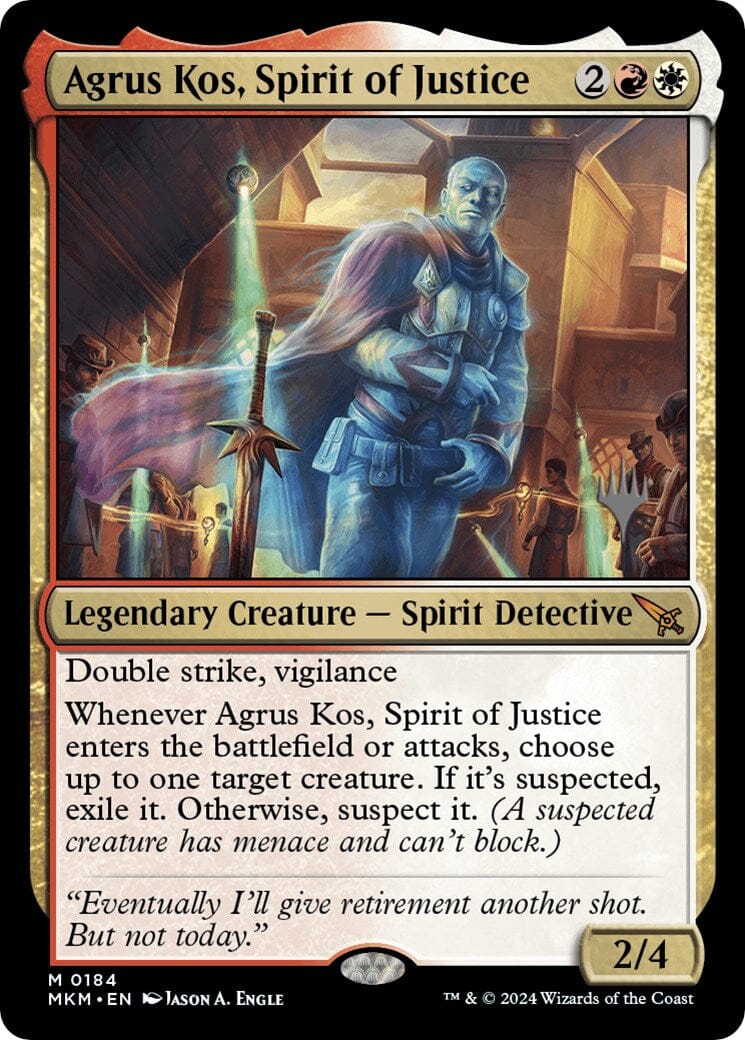 Agrus Kos, Spirit of Justice (Promo Pack) [Murders at Karlov Manor Promos] MTG Single Magic: The Gathering  | Multizone: Comics And Games