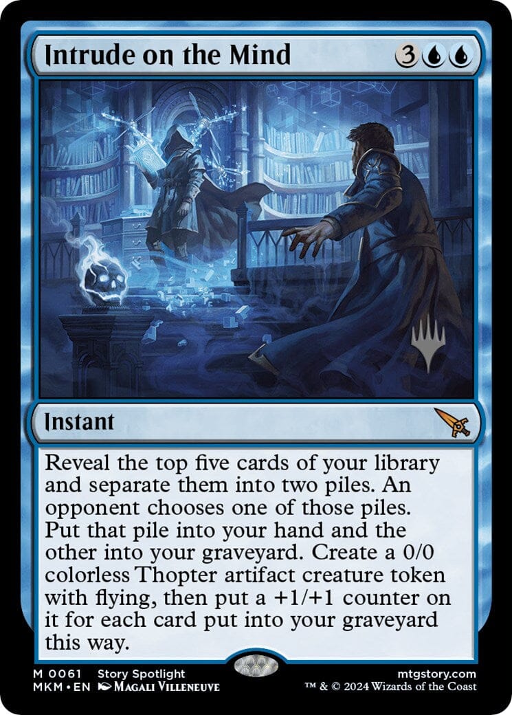 Intrude on the Mind (Promo Pack) [Murders at Karlov Manor Promos] MTG Single Magic: The Gathering  | Multizone: Comics And Games
