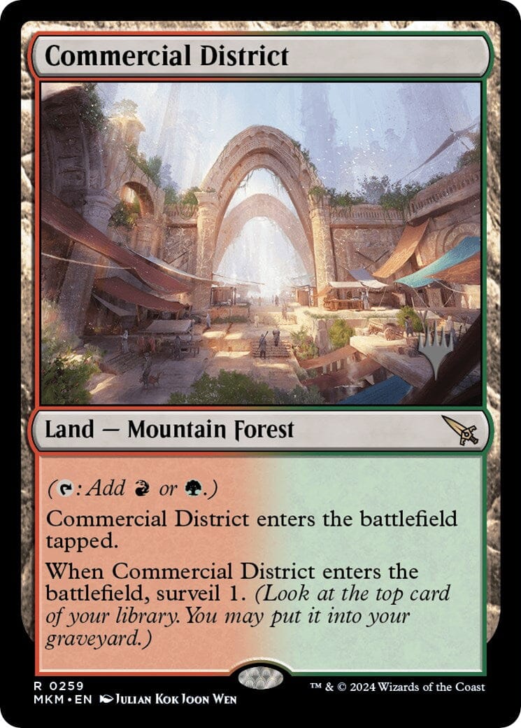 Commercial District (Promo Pack) [Murders at Karlov Manor Promos] MTG Single Magic: The Gathering  | Multizone: Comics And Games