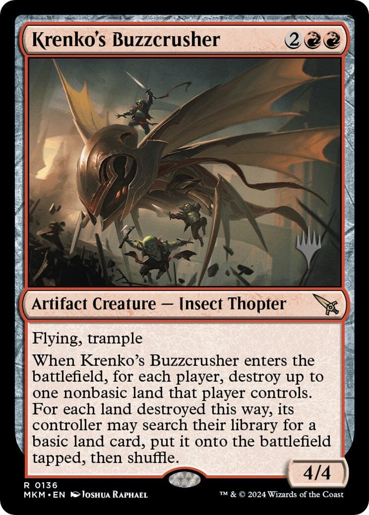 Krenko's Buzzcrusher (Promo Pack) [Murders at Karlov Manor Promos] MTG Single Magic: The Gathering  | Multizone: Comics And Games