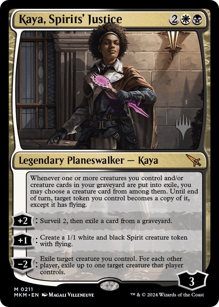 Kaya, Spirits' Justice (Promo Pack) [Murders at Karlov Manor Promos] MTG Single Magic: The Gathering  | Multizone: Comics And Games