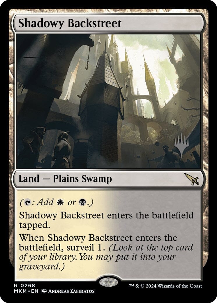 Shadowy Backstreet (Promo Pack) [Murders at Karlov Manor Promos] MTG Single Magic: The Gathering  | Multizone: Comics And Games