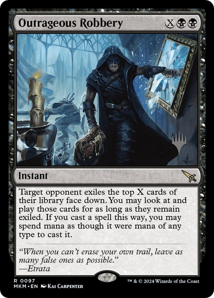 Outrageous Robbery (Promo Pack) [Murders at Karlov Manor Promos] MTG Single Magic: The Gathering  | Multizone: Comics And Games