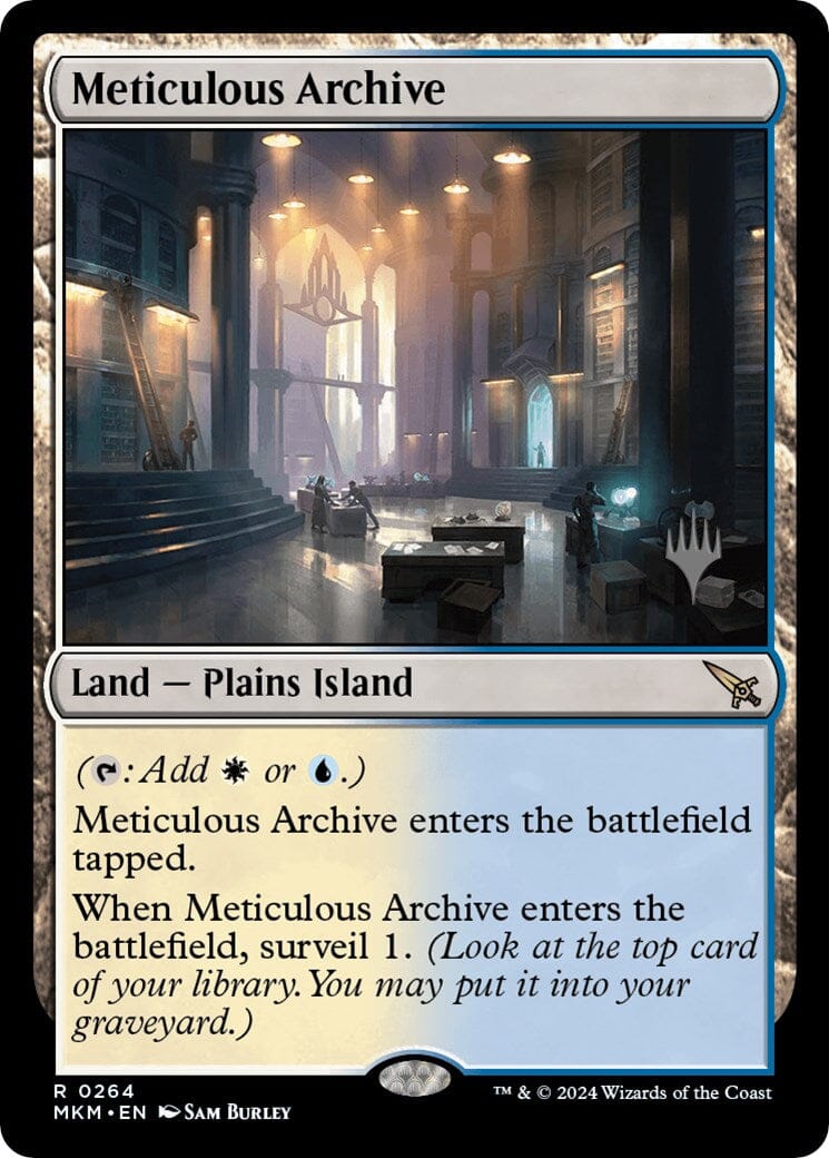 Meticulous Archive (Promo Pack) [Murders at Karlov Manor Promos] MTG Single Magic: The Gathering  | Multizone: Comics And Games