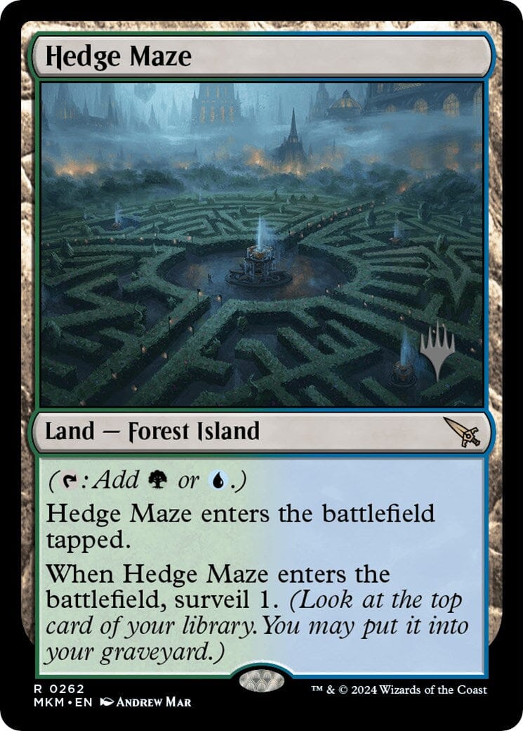Hedge Maze (Promo Pack) [Murders at Karlov Manor Promos] MTG Single Magic: The Gathering  | Multizone: Comics And Games