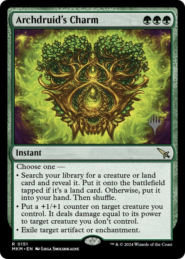 Archdruid's Charm (Promo Pack) [Murders at Karlov Manor Promos] MTG Single Magic: The Gathering  | Multizone: Comics And Games