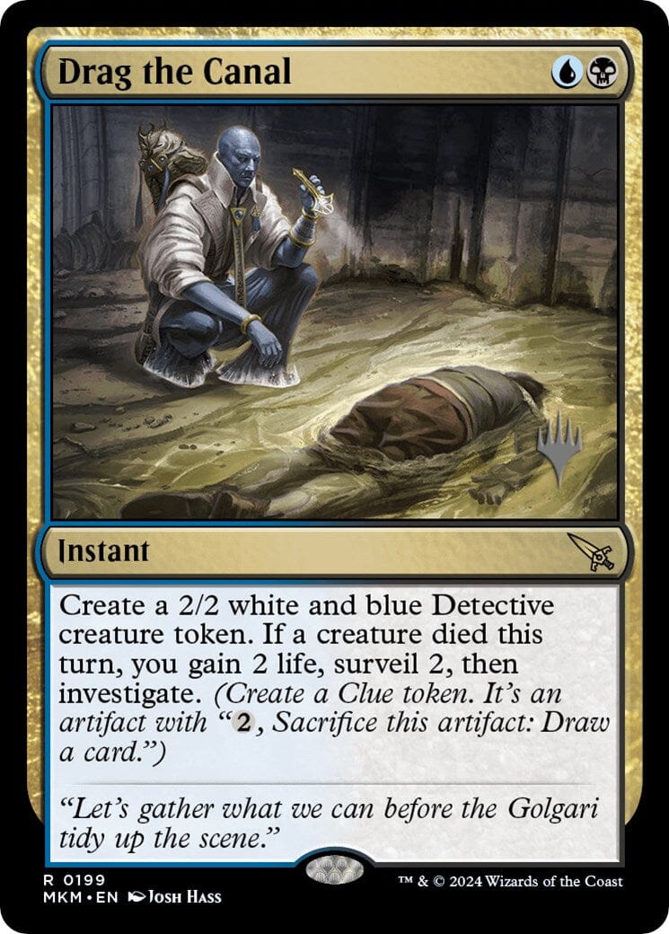 Drag the Canal (Promo Pack) [Murders at Karlov Manor Promos] MTG Single Magic: The Gathering  | Multizone: Comics And Games