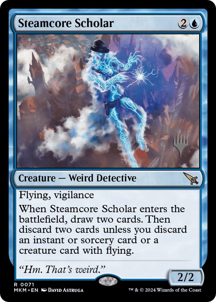 Steamcore Scholar (Promo Pack) [Murders at Karlov Manor Promos] MTG Single Magic: The Gathering  | Multizone: Comics And Games