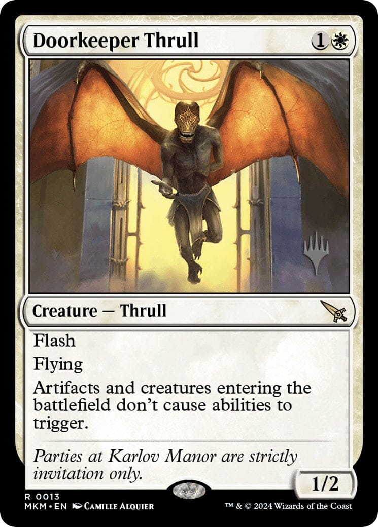 Doorkeeper Thrull (Promo Pack) [Murders at Karlov Manor Promos] MTG Single Magic: The Gathering  | Multizone: Comics And Games