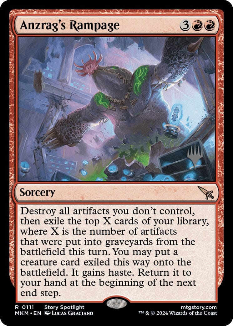 Anzrag's Rampage (Promo Pack) [Murders at Karlov Manor Promos] MTG Single Magic: The Gathering  | Multizone: Comics And Games
