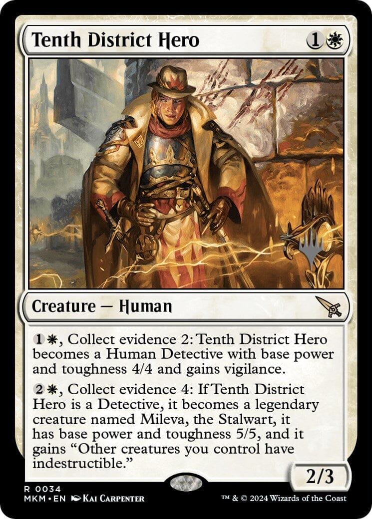 Tenth District Hero (Promo Pack) [Murders at Karlov Manor Promos] MTG Single Magic: The Gathering  | Multizone: Comics And Games