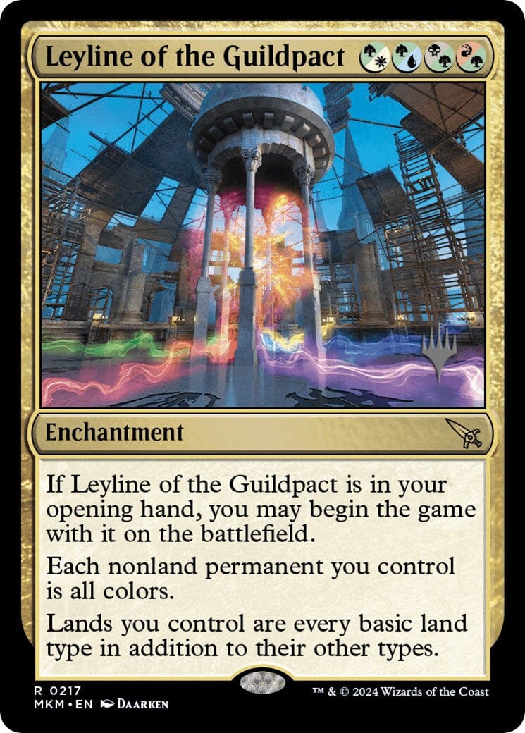 Leyline of the Guildpact (Promo Pack) [Murders at Karlov Manor Promos] MTG Single Magic: The Gathering  | Multizone: Comics And Games