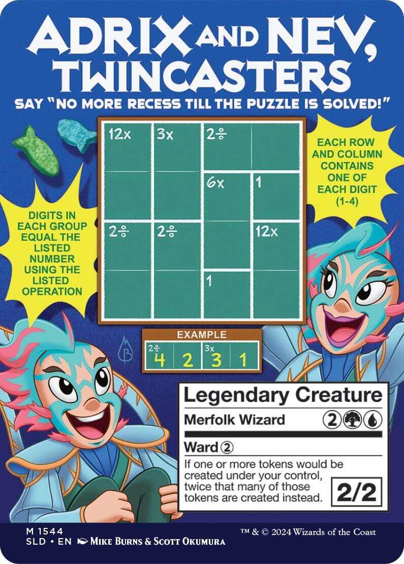 Adrix and Nev, Twincasters [Secret Lair Drop Series] MTG Single Magic: The Gathering  | Multizone: Comics And Games