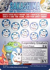 Sakashima of a Thousand Faces (Rainbow Foil) [Secret Lair Drop Series] MTG Single Magic: The Gathering  | Multizone: Comics And Games