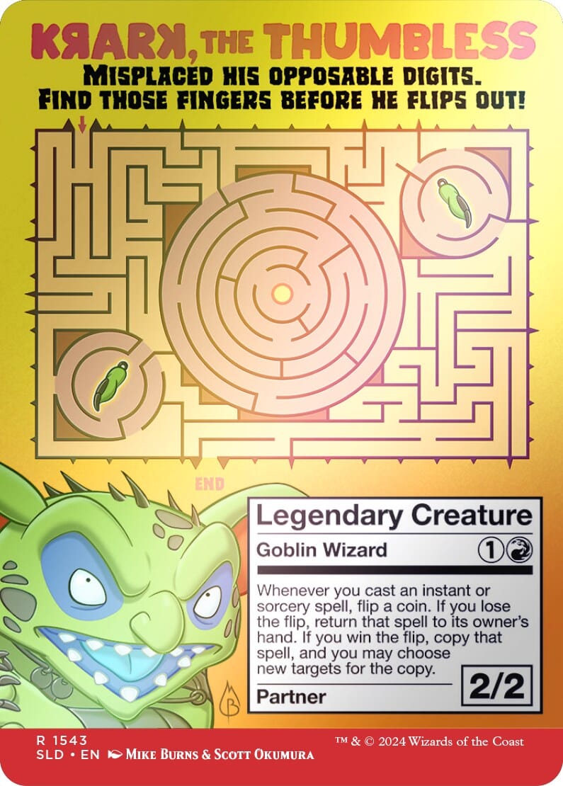 Krark, the Thumbless (Rainbow Foil) [Secret Lair Drop Series] MTG Single Magic: The Gathering  | Multizone: Comics And Games