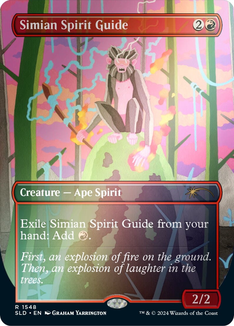 Simian Spirit Guide (Rainbow Foil) [Secret Lair Drop Series] MTG Single Magic: The Gathering  | Multizone: Comics And Games