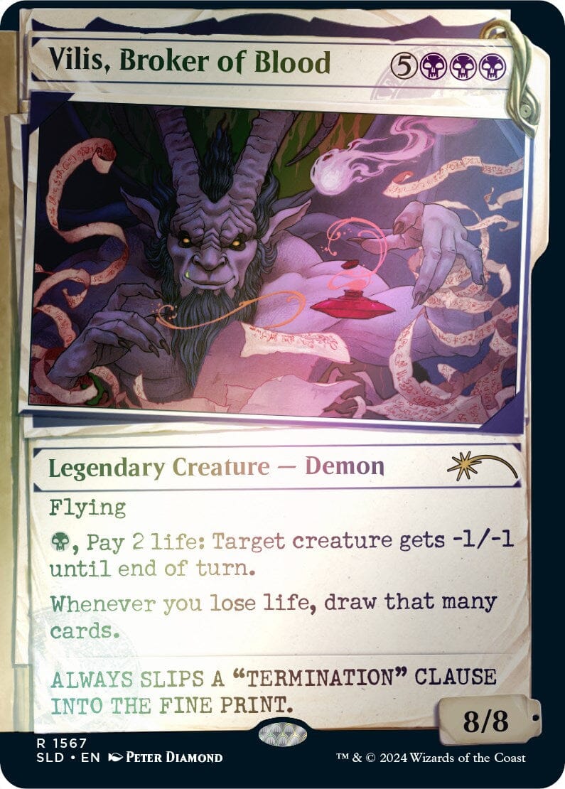 Vilis, Broker of Blood (Rainbow Foil) [Secret Lair Drop Series] MTG Single Magic: The Gathering  | Multizone: Comics And Games