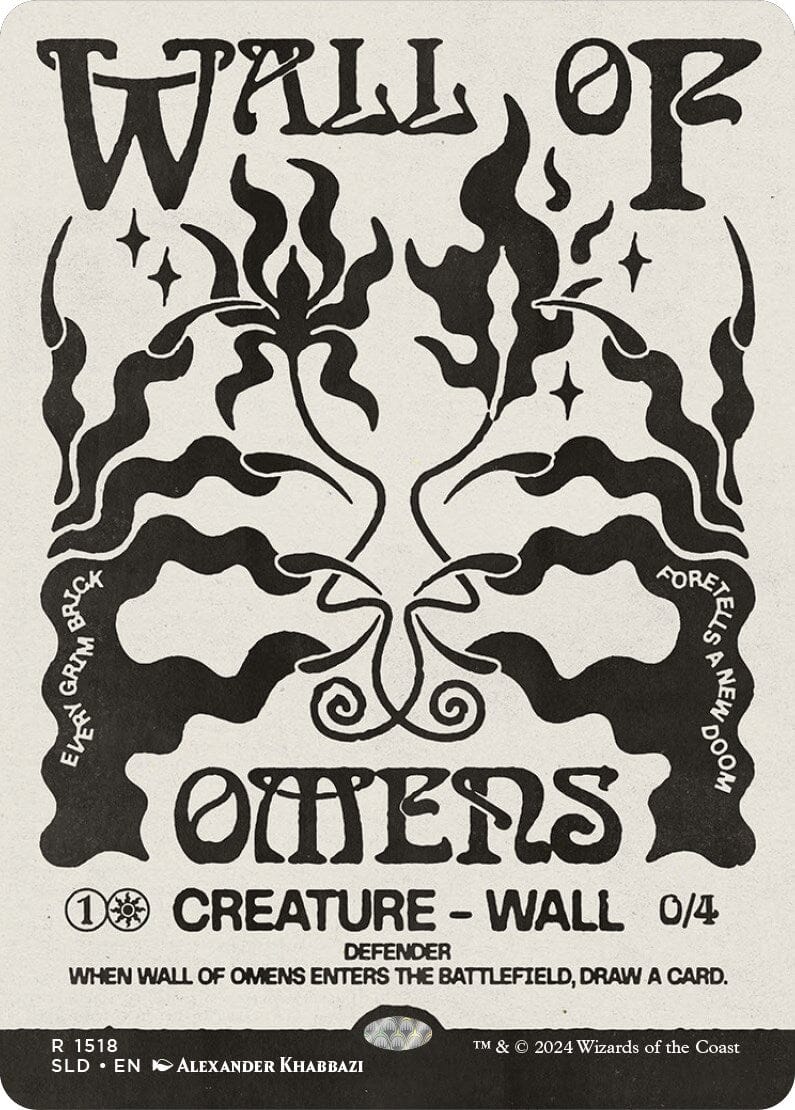 Wall of Omens [Secret Lair Drop Series] MTG Single Magic: The Gathering  | Multizone: Comics And Games