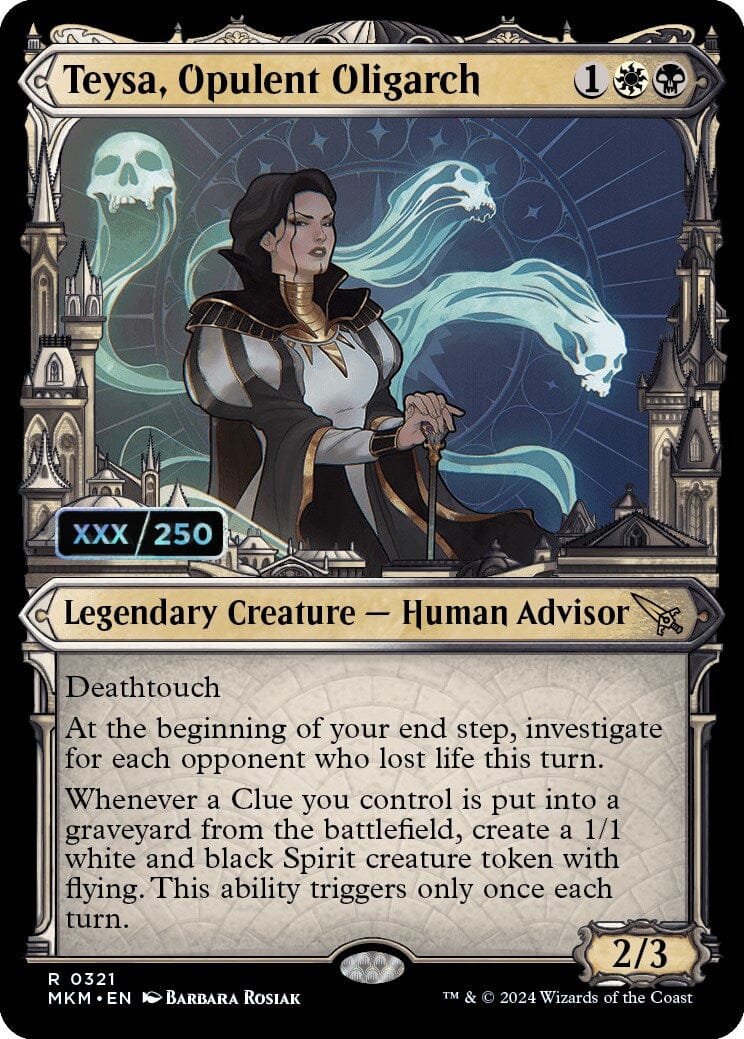 Teysa, Opulent Oligarch (Serialized) [Murders at Karlov Manor] MTG Single Magic: The Gathering  | Multizone: Comics And Games