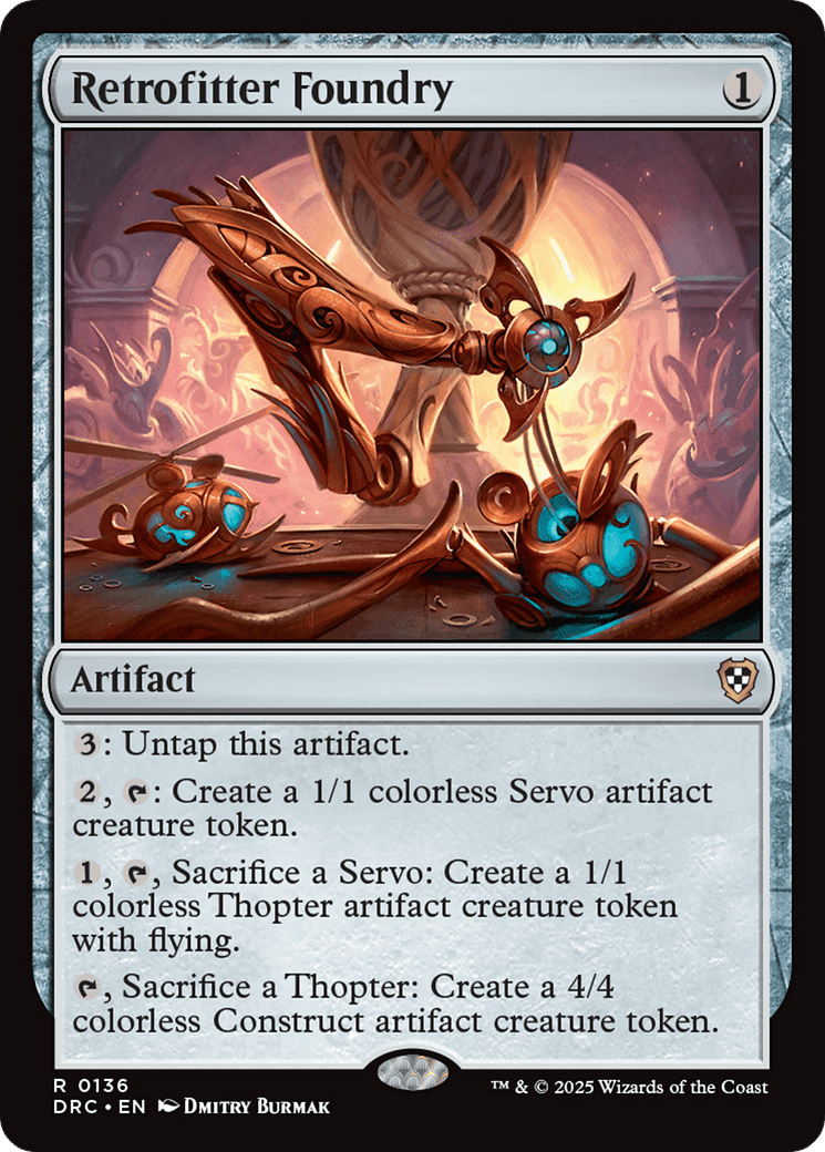 Retrofitter Foundry [Aetherdrift Commander] MTG Single Magic: The Gathering  | Multizone: Comics And Games