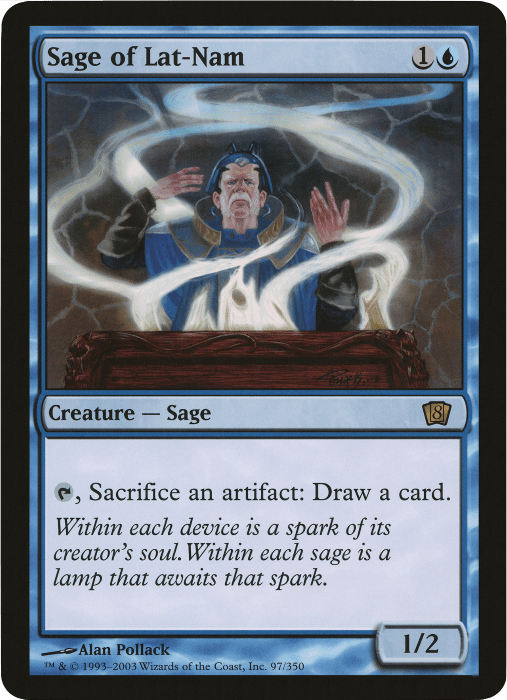 Sage of Lat-Nam (Oversized) [Eighth Edition Box Topper] MTG Single Magic: The Gathering  | Multizone: Comics And Games