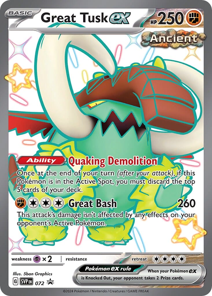 Great Tusk ex (072) [Scarlet & Violet: Black Star Promos] Pokemon Single Pokémon  | Multizone: Comics And Games
