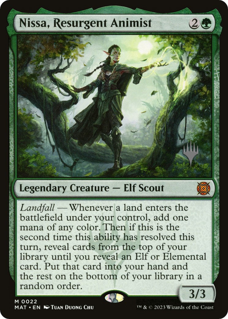 Nissa, Resurgent Animist (Promo Pack) [Murders at Karlov Manor Promos] | Multizone: Comics And Games