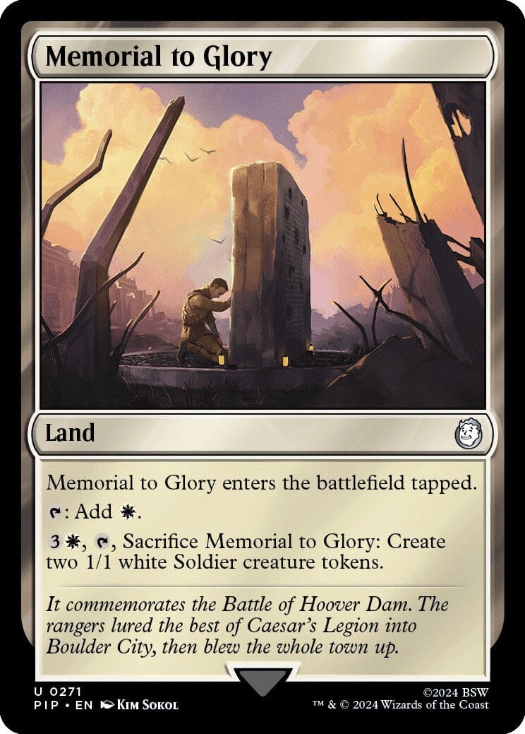 Memorial to Glory [Fallout] MTG Single Magic: The Gathering  | Multizone: Comics And Games