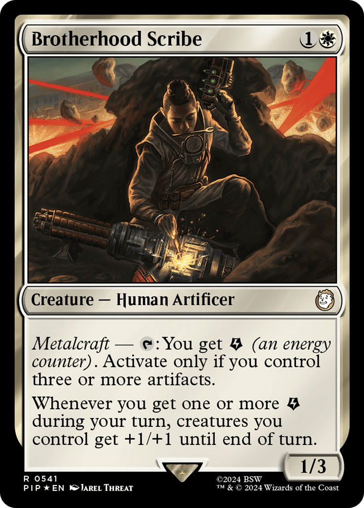 Brotherhood Scribe (Surge Foil) [Fallout] MTG Single Magic: The Gathering  | Multizone: Comics And Games