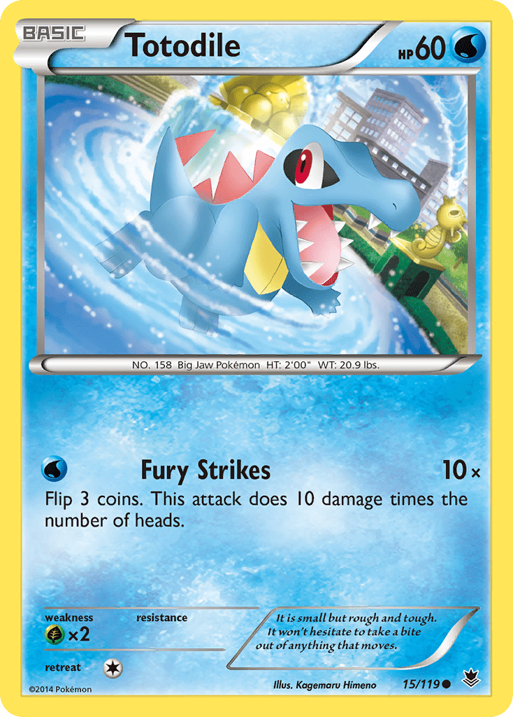 Totodile (15/119) [XY: Phantom Forces] Pokemon Single Pokémon  | Multizone: Comics And Games