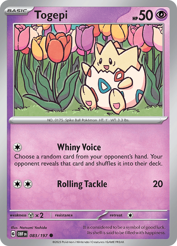 Togepi (083/197) [Scarlet & Violet: Obsidian Flames] Pokemon Single Pokémon  | Multizone: Comics And Games