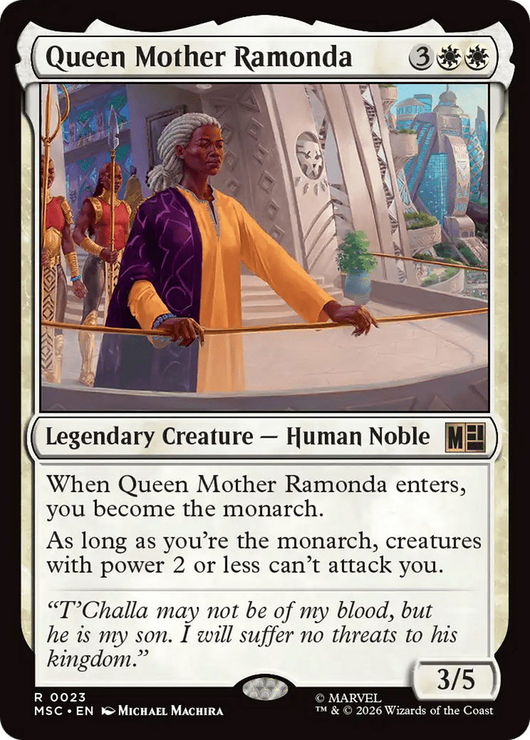 Queen Mother Ramonda (Surge Foil) [Marvel Super Heroes Commander] MTG Single Magic: The Gathering  | Multizone: Comics And Games