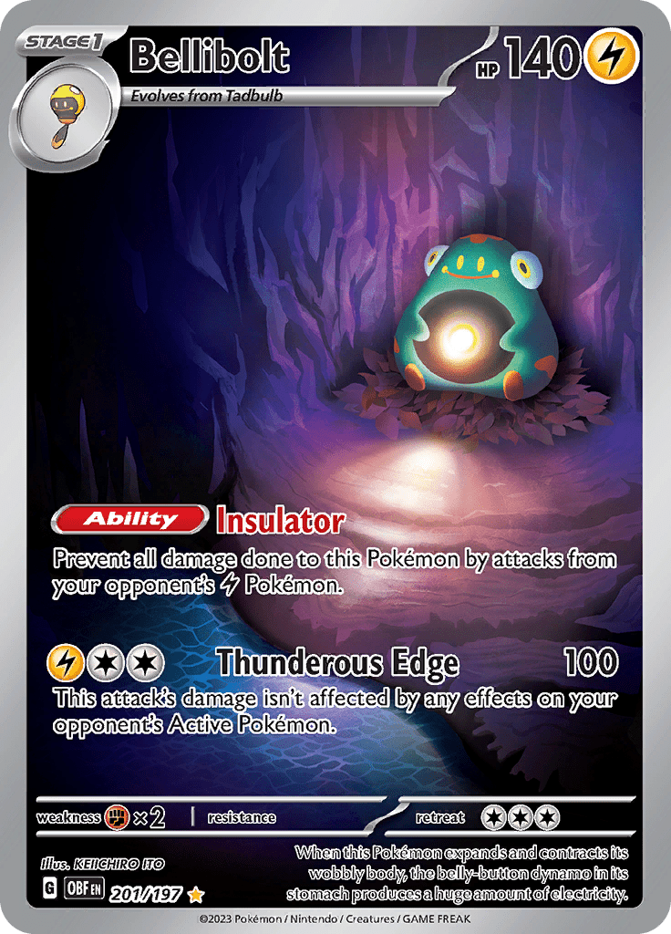 Bellibolt (201/197) [Scarlet & Violet: Obsidian Flames] Pokemon Single Pokémon  | Multizone: Comics And Games