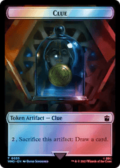 Alien Angel // Clue (0055) Double-Sided Token (Surge Foil) [Doctor Who Tokens] MTG Single Magic: The Gathering  | Multizone: Comics And Games