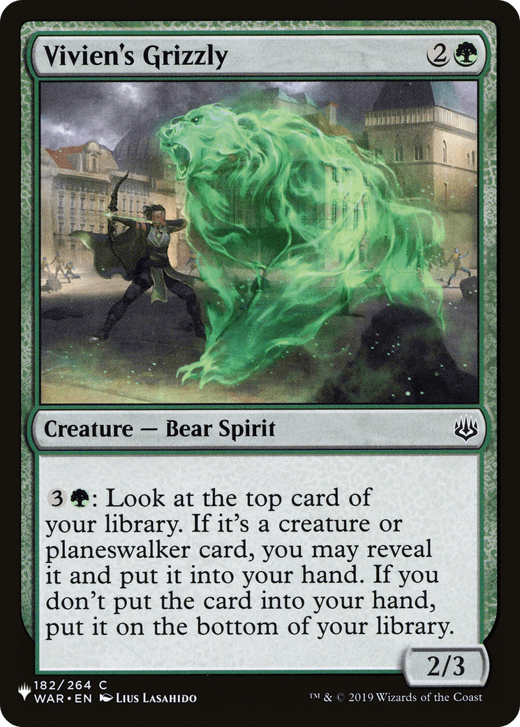 Vivien's Grizzly [The List] MTG Single Magic: The Gathering  | Multizone: Comics And Games