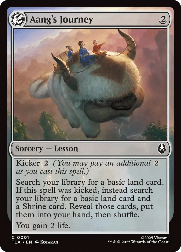 Aang's Journey [Avatar: The Last Airbender] MTG Single Magic: The Gathering  | Multizone: Comics And Games