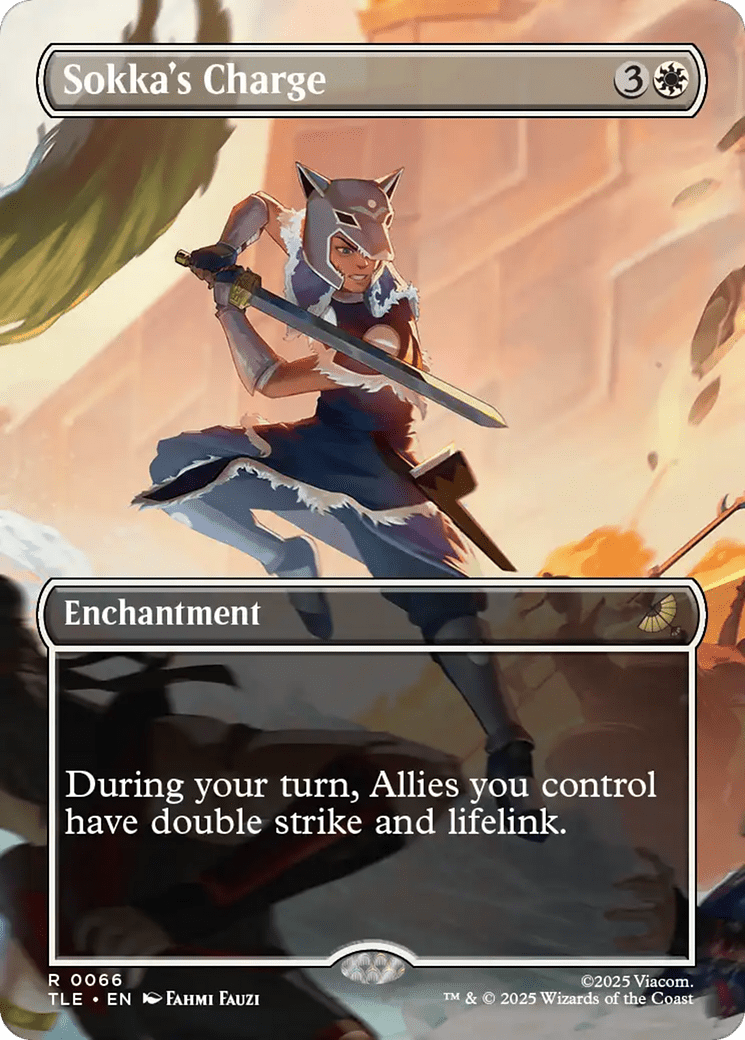 Sokka's Charge (Borderless) [Avatar: The Last Airbender: Eternal-Legal] MTG Single Magic: The Gathering  | Multizone: Comics And Games