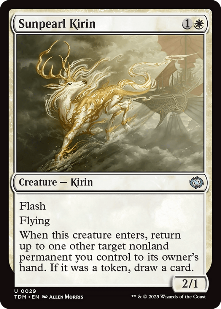 Sunpearl Kirin [Tarkir: Dragonstorm] MTG Single Magic: The Gathering  | Multizone: Comics And Games