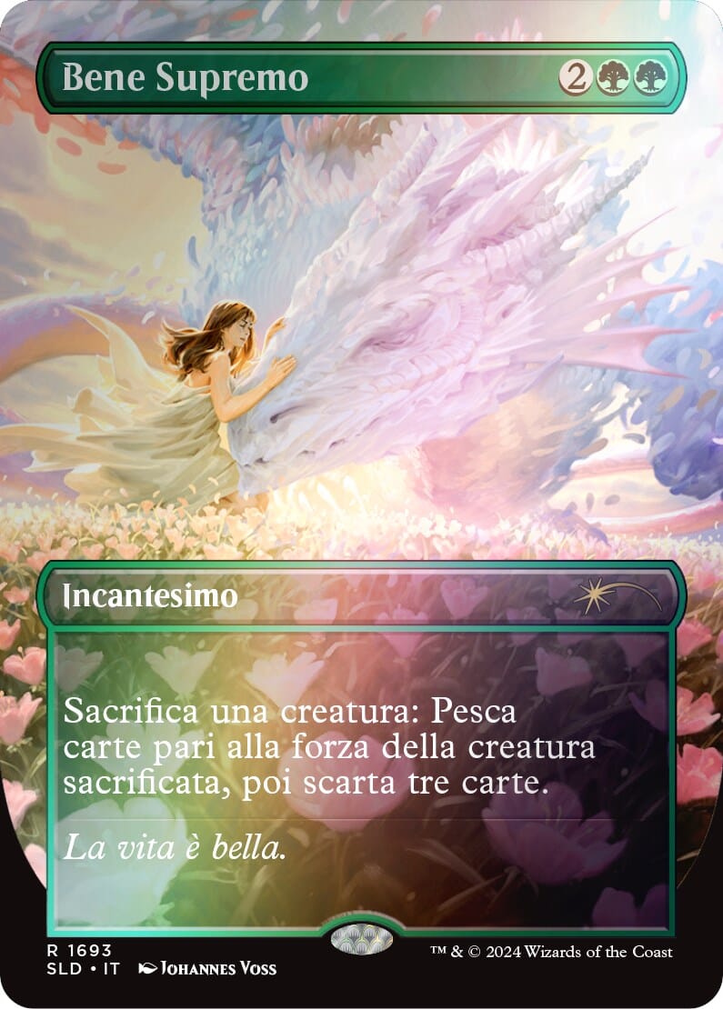 Greater Good (Italian) - "Bene Supremo" (Rainbow Foil) [Secret Lair Drop Series] MTG Single Magic: The Gathering  | Multizone: Comics And Games