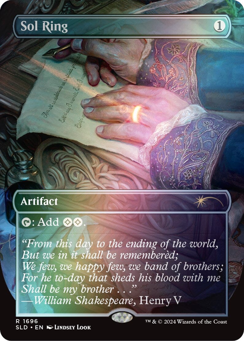 Sol Ring (1696) (Rainbow Foil) [Secret Lair: Sheldon's Spellbook] MTG Single Magic: The Gathering  | Multizone: Comics And Games