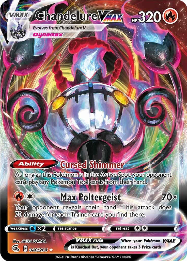 Chandelure VMAX (040/264) [Sword & Shield: Fusion Strike] Pokemon Single Pokémon  | Multizone: Comics And Games