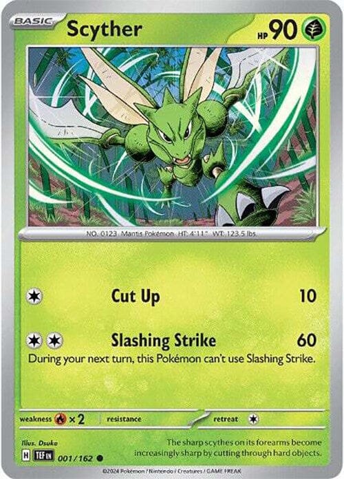 Scyther (001/162) [Scarlet & Violet: Temporal Forces] Pokemon Single Pokémon  | Multizone: Comics And Games