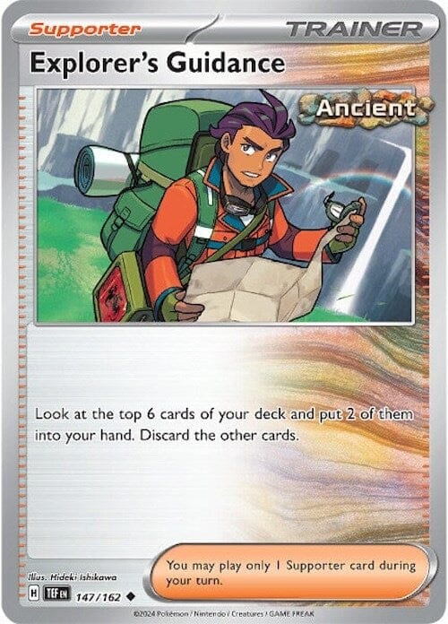Explorer's Guidance (147/162) [Scarlet & Violet: Temporal Forces] Pokemon Single Pokémon  | Multizone: Comics And Games