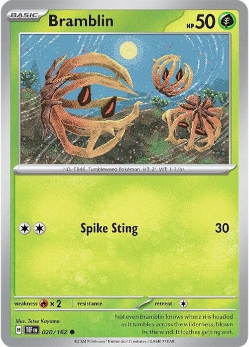 Bramblin (020/162) [Scarlet & Violet: Temporal Forces] Pokemon Single Pokémon  | Multizone: Comics And Games