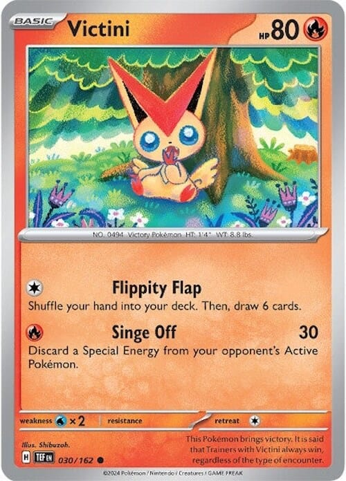 Victini (030/162) [Scarlet & Violet: Temporal Forces] Pokemon Single Pokémon  | Multizone: Comics And Games