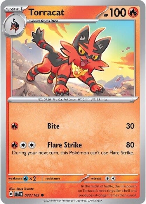 Torracat (033/162) [Scarlet & Violet: Temporal Forces] Pokemon Single Pokémon  | Multizone: Comics And Games