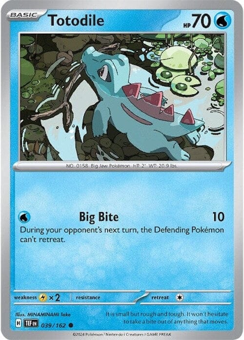 Totodile (039/162) [Scarlet & Violet: Temporal Forces] Pokemon Single Pokémon  | Multizone: Comics And Games